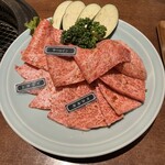 焼肉 静龍苑 - 上カルビ＋上ロース＋カルロス