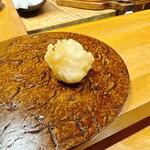 天ぷら もっこす - 白エビボール　新鮮なえびの甘さと白ワインのマリアージュで幸せが止まりません。