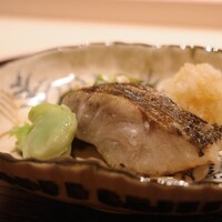 京道 とよおか - 黒むつ塩焼き　そら豆
