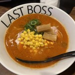 ラストボス - ラストボス味噌らぁめん（1150円、税別）、辛さはレベル4（超人）