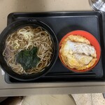 名代 富士そば - 料理写真:ミニかつ丼セット 760円