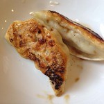 月ヶ瀬 - ラーメン半チャーハンセット　塩ラーメン大盛　餃子　2014年8月