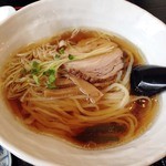 ラーメン半チャーハンセット　塩ラーメン大盛　餃子　2014年8月
