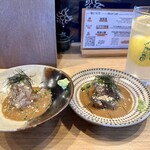 博多天ぷら ながおか - ごま鯖とごま鯛をハーフ&ハーフで