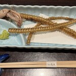 うなぎ 魚政 - 骨せんべい、肝（セット内）