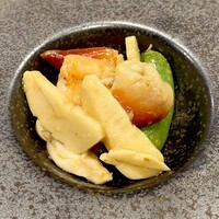 中国料理 豪華 - ホッキ貝と大海老のXO醤炒め