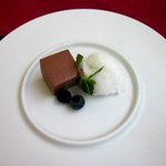 佐倉乃茶屋 - チョコムース＆洋梨のソルベ！