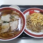 お食事処 竹島 - ワンタン麺セット