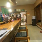 ひっぱり凧 - 店内のカウンタは落ち着けます。