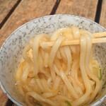三嶋製麺所 - 温かい（小）・卵