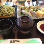 和食レストランとんでん - イワシ鮨と茶そば