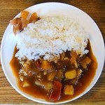 ビッグボーイ - カレーは意外と具だくさんなシャバシャバカレー