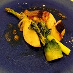 リストランテ ラ ソリア - スズキとアスパラのバター焼き（2025.3）