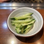 焼肉 大貫 - きゅうりのナムル