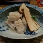 日本料理 とくを - 2014-8 炊合 鱧と松茸 贅沢です 鱧が美味しい～