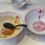 蒙古タンメン中本 - 体調悪いのも忘れてスープまで完飲完食です！