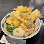 うどん家 こむぎ - いか天ぶっかけ（冷）1,200円