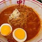 蒙古タンメン中本 - 冷やし味噌卵麵スープ