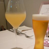 リストランテ　ウミリア - ビール（キリン一番搾り）と飲む柚子酢グレープフルーツ割で乾杯！2014/7