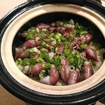 日本料理 おやま - ホタルイカの炊き込みご飯　ホタルイカが混じると旨味が激増します。