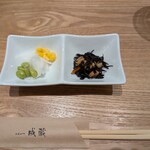 とんかつ成蔵 - 通常メニューだとアンティパストが来ますが。