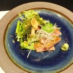 和食すがわら - 由利牛のステーキ　海ぶどう添え