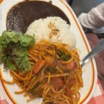 スパゲッティーのパンチョ - お初のカレーwithナポ大　知らなかったです♪