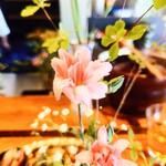 食堂わた - 提供直前に霧吹きで仕上げる心遣い。