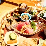 食堂わた - 籠の奥側。