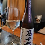 繁蔵田麦そば - 高千代　純米　750円