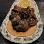 繁蔵田麦そば - 鶏ハツ炭火焼き　700円