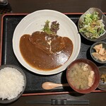 近江や - 近江牛デミグラソースハンバーグセット