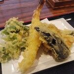 舎夢 - セットの天麩羅