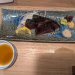 備長炉端 だいやめ 天満店 - カツオのタタキ