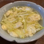 酒房 八重 - 黄ニラ卵とじ