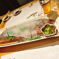 対馬のどぐろとイカ活き造り 博多 魚蔵 都ホテル店 - 