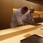 神楽坂 石かわ - 仕事中