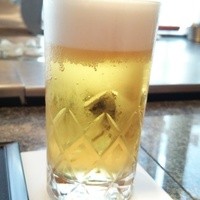 佐賀牛 季楽 銀座  - グラスビール（小）で乾杯☆