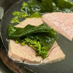 日本料理 久丹 - 新ワカメをトッピング