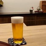 日本料理 久丹 - 最初は生ビール