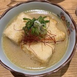 先斗町 炭楽屋とりうめ - 鶏出汁スープの揚げ出し豆腐