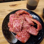 焼肉食堂たつみ - 牛カルビ(2人前)