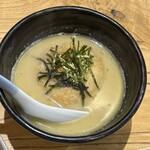 先斗町 炭楽屋とりうめ - 揚げおにぎり鶏出汁スープ掛け