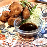 酒-LABO YAMADA - 角煮カツ　出汁の効いた角煮をカツに。ソースもあるけど、まずはそのままで一食。