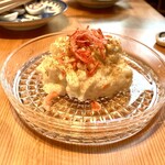 酒-LABO YAMADA - ポテサラ　アクセントにサクラエビ