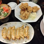 ここらじ亭 - 唐揚げ、餃子