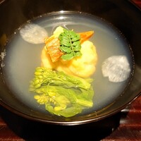 膳司 水光庵 - 筍と帆立の真薯のお椀