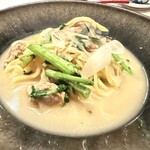 TOMONO - 【 アサリの煮込み蕎麦 】