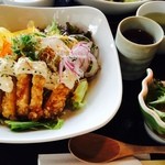 藍住茶房 - ランチ　チキン南蛮丼