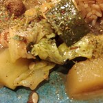 堕楽暮 - ズッキーニと春キャベツの梅酢サブジ